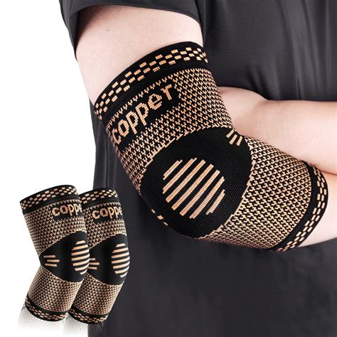 Copper Elbow Sleeve Elbow Compression Sleeve Elbow Brace For Tendonitis And Tennis Elbow