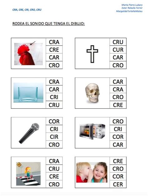 Cra Cre Cri Cro Cru Silabas Inversas Silabas Silabas 40 OFF