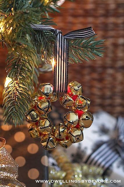 Jingle Bell Wreath Ornament Diy Christmas Ornaments Easy Christmas