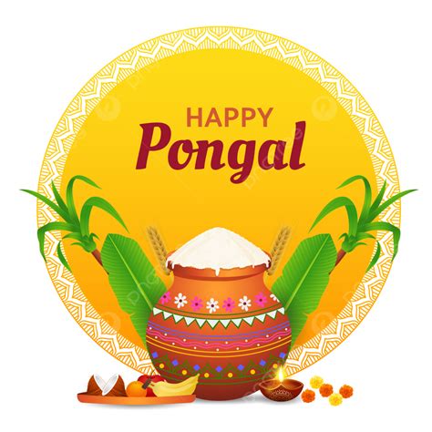 Pongal Makar Sankranti Vector PNG Images, Makar Sankranti Pongal Festival Greeting, Makar ...