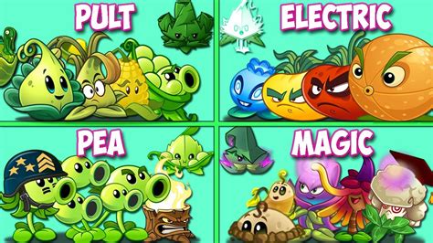 4 Team Plants PEA X PULT X MAGIC X ELECTRIC Battlez Which Team Plant