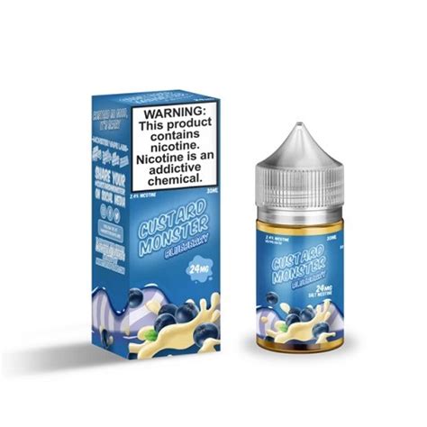 Salt Custard Monster Tfn Blueberry Custard Ml Vape N Vapor