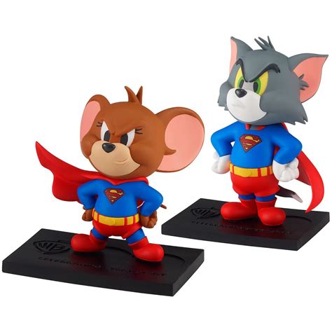 Tom And Jerry Figure Collection Tom And Jerry As Superman Wb 100th