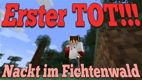 Minecraft Spielen ERSTER TOT NACKT Im Fichtenwald Auf CB EmpireRP