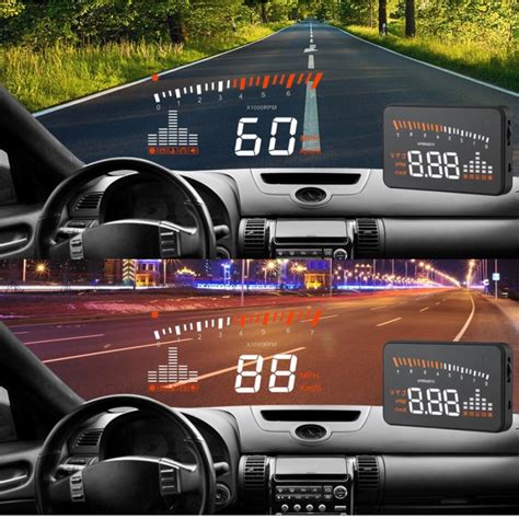 X5 HUD 3 Inch Universal Multi Car Head Up Display With OBDII EOBD