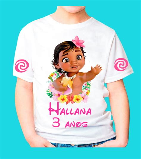 Camiseta Personalizada Moana Baby Elo7 Produtos Especiais