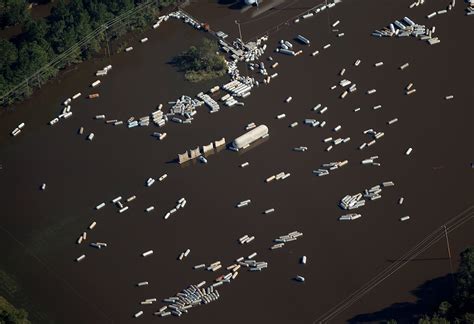 Hurricane Matthew Aerial Photographs Show Extent Of Flood Damage