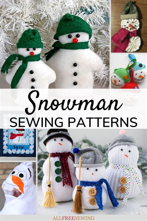 15 Free Snowman Patterns To Sew