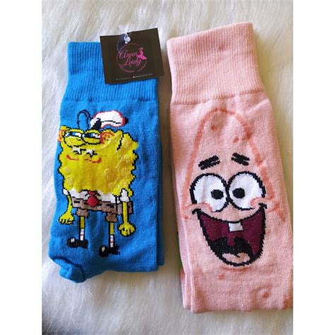 Kit Meias Divertidas Bob Esponja E Patrick Shopee Brasil