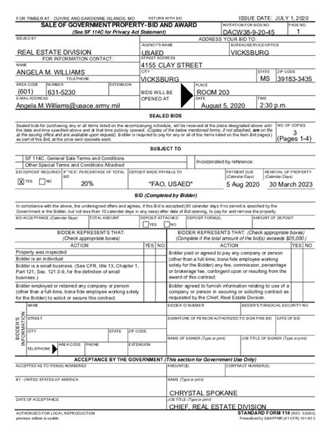 Fillable Online Mvs Usace Army MilPortals54ADDENDUM NO 1 TO