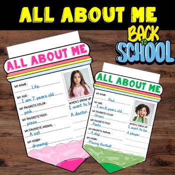 All About Me Pennant Banner Get To Know You Back To School