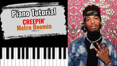 Creepin By Metro Boomin Easy Piano Tutorial Lesson Free Youtube