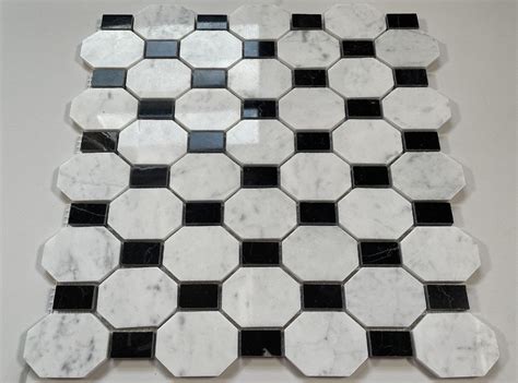 Octagon Octave Marble Mosaic Tile Stone Center Online