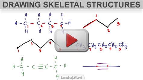 Drawing Skeletal Structures Of Organic Compounds Tutorial Video