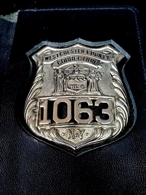 Westchester County New York Corrections Officer # 1063 with Leather ...