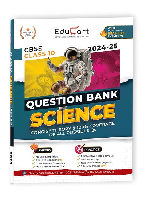 Educart Cbse Question Bank Class Science For Board Exam