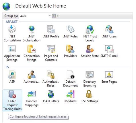 Troubleshoot Failed Requests Using Tracing In IIS 7 Internet