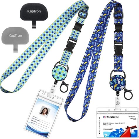 Amazon Pack Retractable Cruise Lanyards Adjustable Lanyards