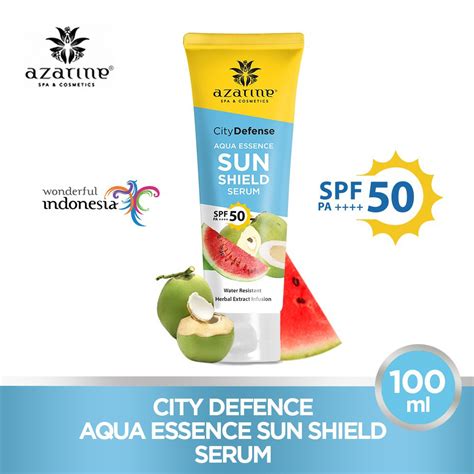 Jual Azarine City Defense Aqua Essence Sun Shield Serum SPF50 PA