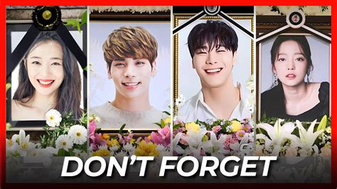 The Most Tragic Loss In Kpop History Jonghyun Sulli Hara Moonbin