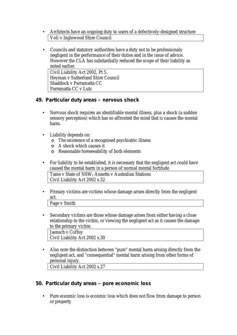 Summary Of The Law Of Tort Including A Descriptive Analysis Of The