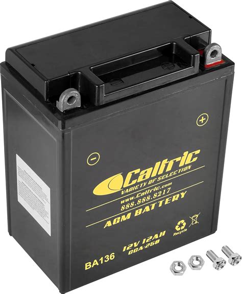 Amazon Caltric Yb12Al A2 Agm Battery Compatible With Yamaha 2Gv