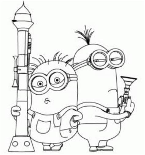 Free Printable Christmas Minion Coloring Pages