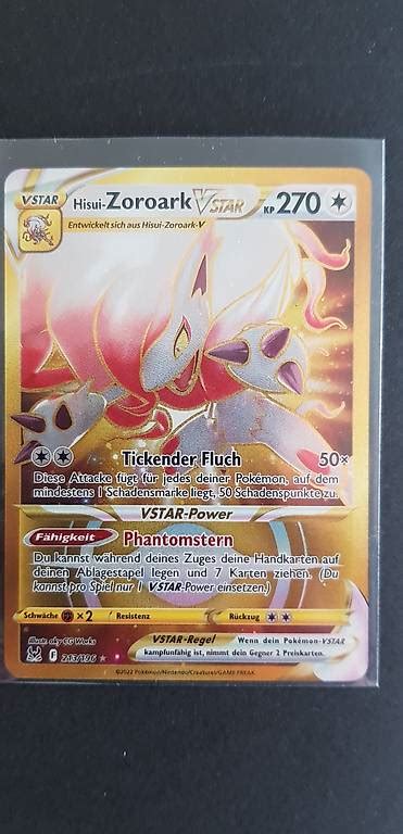 Pokemon Karte Hisui Zoroark Vstar Gold Im Kanton Thurgau Tutti Ch