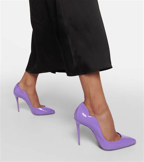 Hot Chick Patent Leather Pumps In Purple Christian Louboutin Mytheresa
