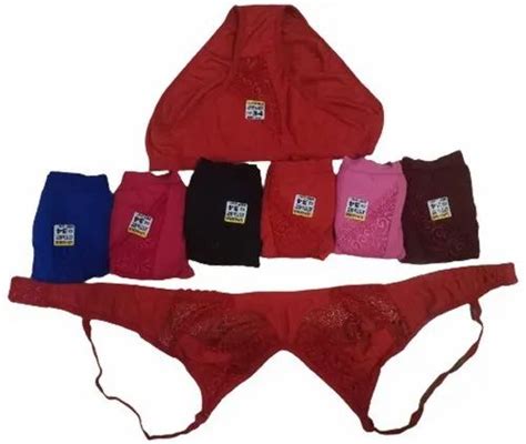 Red Plain Ladies Daily Wear Bra Panty Set Size 28 At Rs 1020 Set In