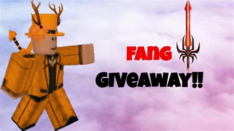 Fang Giveaway Roblox Assassin Youtube