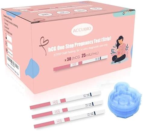 Amazon Easy Home Pregnancy Test Strips Hcg Tests With Large