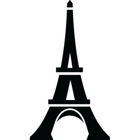 Eiffel Tower Silhouette SVG