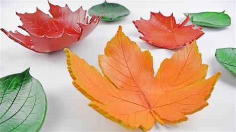 DIY Autumn Leaf Bowls Easy Home Decorations Tutorial Air Drying