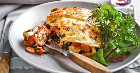 Pumpkin Spinach Ricotta Lasagne With Bacon