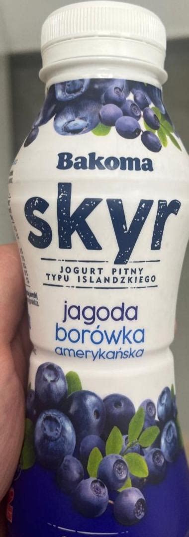 Skyr Jagoda Bor Wka Ameryka Ska Bakoma Kalorie Kj I Warto Ci