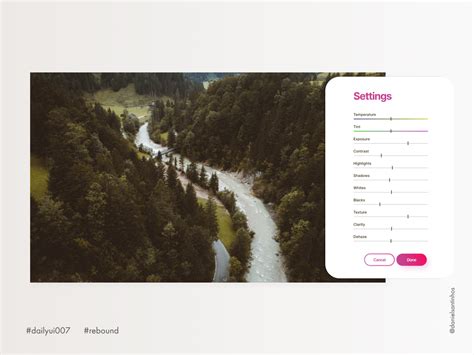 Daily Ui Settings Rebound By Daniel Santinhos On Dribbble