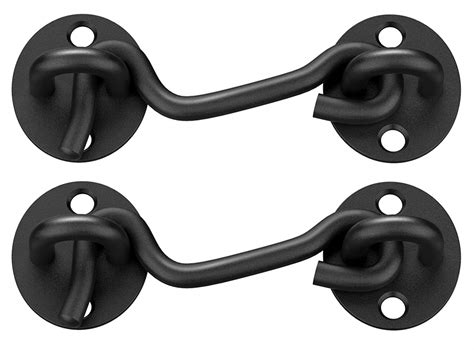 Buy Barn Door Lock Gate Latch Pack Inch Black Hook And Eye Latch