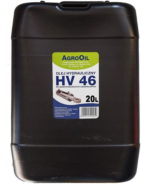 Agrooil Hydrol L Hv 46 20L Olej Hydrauliczny Hv46 Opinie I Ceny Na