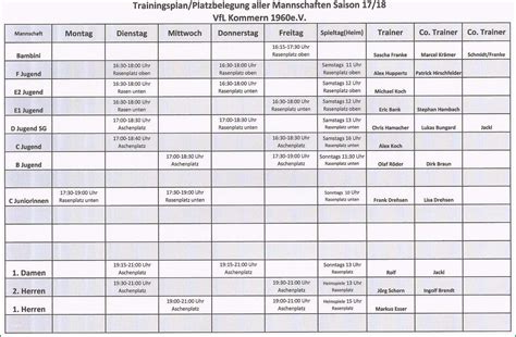 Trainingsplan Vorlage 19 Tipps Sie Kennen Müssen Kostenlos Vorlagen