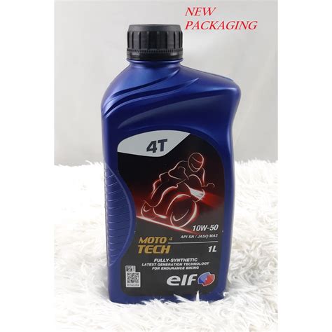 T Elf Moto Tech W Fully Synthetic Minyak Hitam Elf Engine Oil