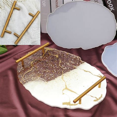 Large Silicone Resin Tray Molds Epoxy Resin Tray Mold Platter Molds ...