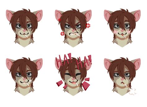 Rat Animated Emotes [Commission] by Lumiklyde on DeviantArt