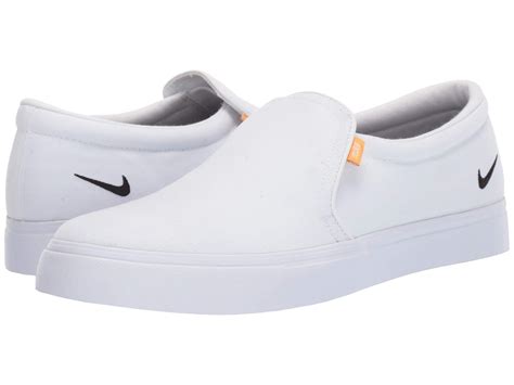 Nike Canvas Court Royale Ac Slip On In White For Men Lyst