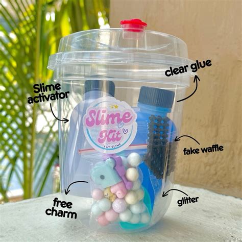 Jual Slime Kit Cup Gelas Slime Kit Murah Paket Membuat Slime