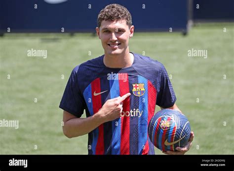 Andreas Christensen During His Presentation As A New Player Of Fc