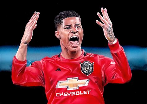 Manchester United Marcus Rashford Pencil Drawing on Behance