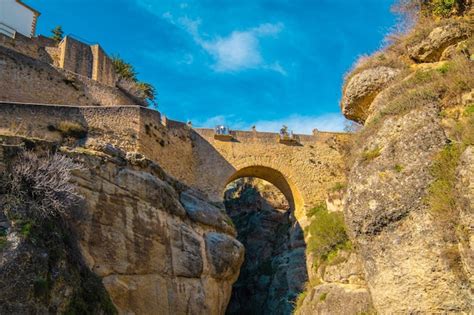 Premium Photo The Old Bridge Puente Viejo And The Ronda Gorge Tajo De