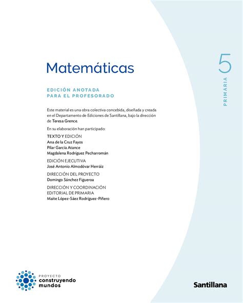 Calam O Libro Anotado Matematicas Cm Cast