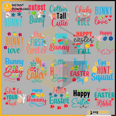 Artstation 20 Files Of Easter Quotes Bundle Svg Free Easter Day Svg